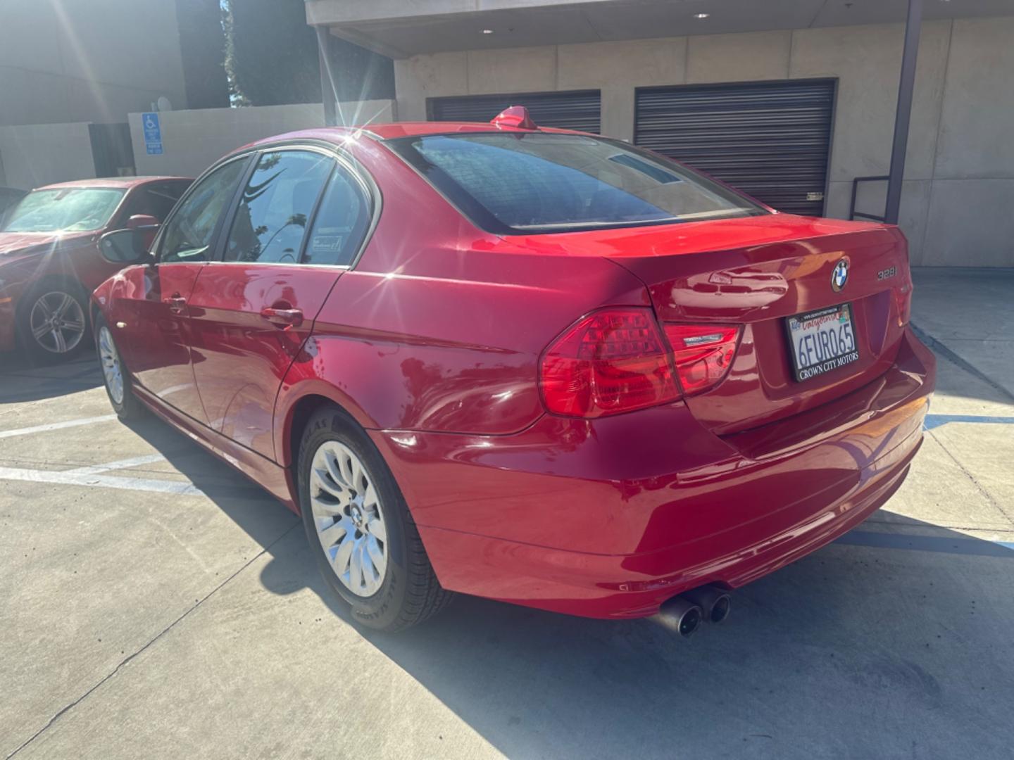 2009 Red /Black BMW 3-Series 328i (WBAPH57539N) with an 3.0L L6 DOHC 24V engine, Automatic transmission, located at 30 S. Berkeley Avenue, Pasadena, CA, 91107, (626) 248-7567, 34.145447, -118.109398 - New Tires! V-6, Performance package! - Photo#2